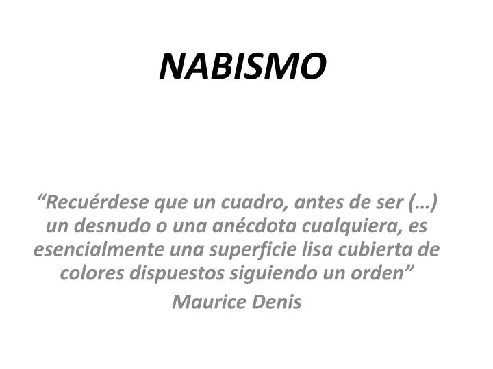 nabismo