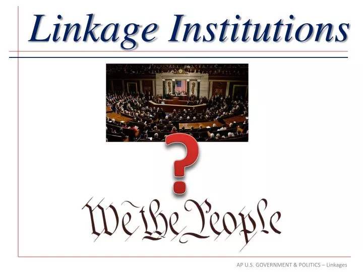 linkage institutions