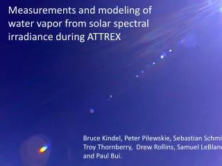 Measurements and modeling of water vapor from solar spectral irradiance during ATTREX