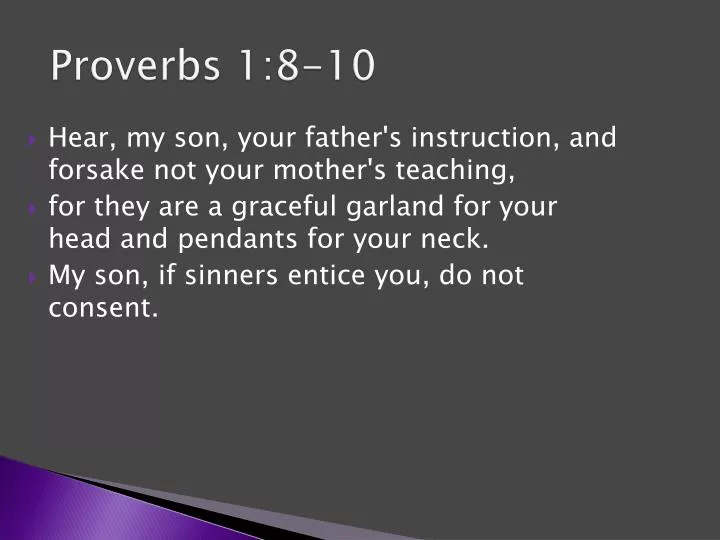 proverbs 1 8 10