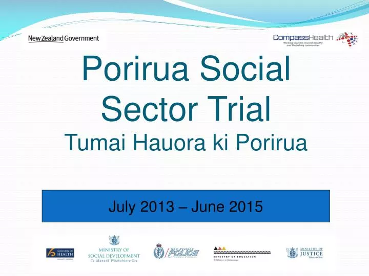 porirua social sector trial tumai hauora ki porirua