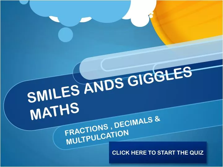 smiles ands giggles maths