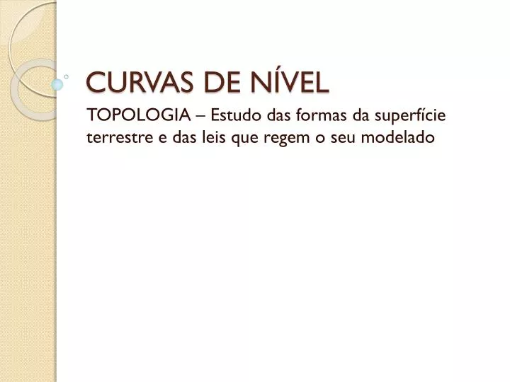 curvas de n vel