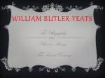 William Butler Yeats - slide 1