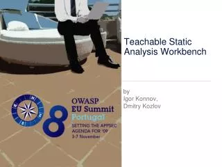Teachable Static Analysis Workbench