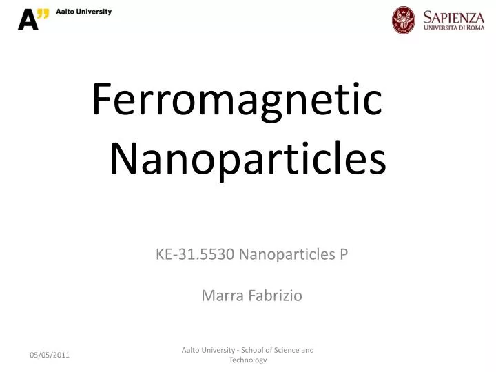 ferromagnetic nanoparticles