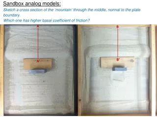 Sandbox analog models: