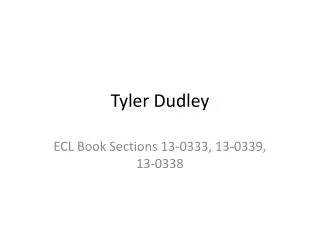 Tyler Dudley