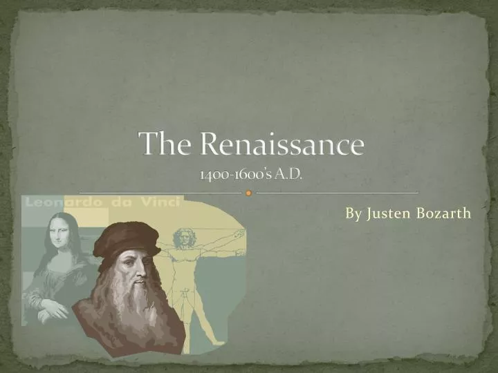 the renaissance 1400 1600 s a d