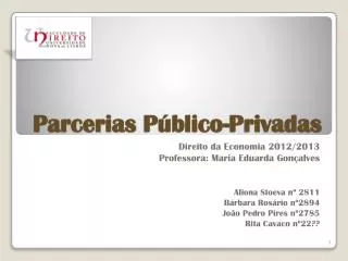 parcerias p blico privadas