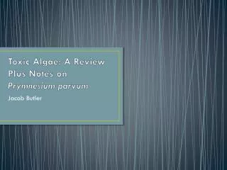 Toxic Algae: A Review P lus N otes on Prymnesium parvum