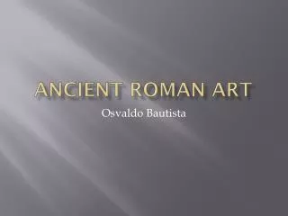 Ancient Roman Art