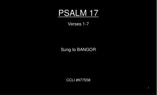PSALM 17