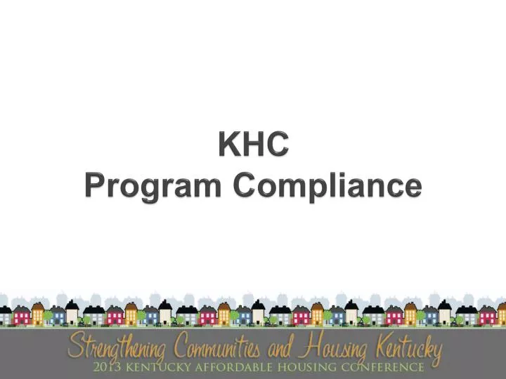 khc program compliance