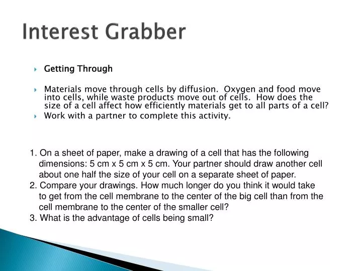 interest grabber