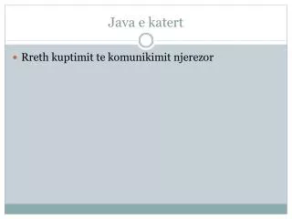 java e katert