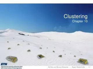 Clustering Chapter 10