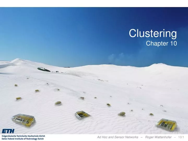 clustering chapter 10