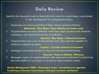Daily Review