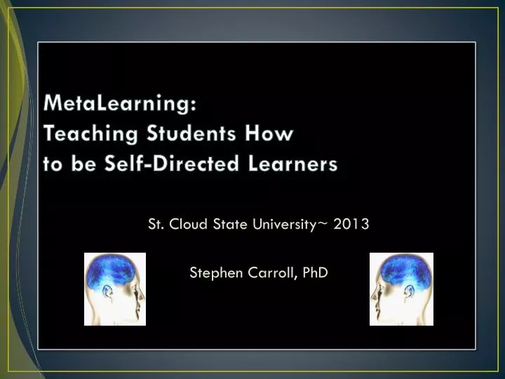 metalearning teaching students how to be self directed learners