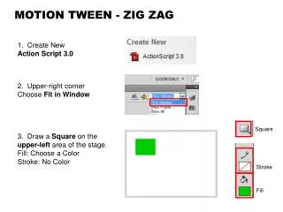 MOTION TWEEN - ZIG ZAG