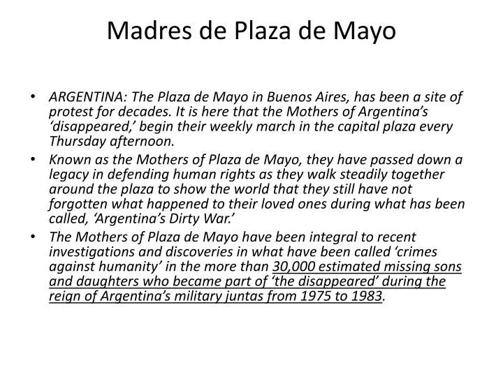 madres de plaza de mayo