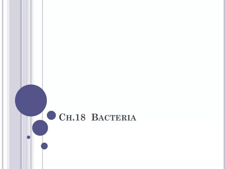 ch 18 bacteria