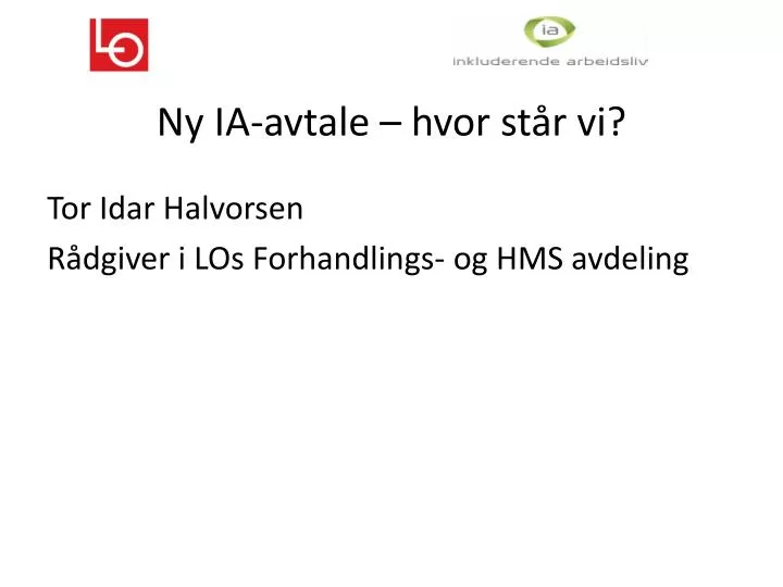 ny ia avtale hvor st r vi