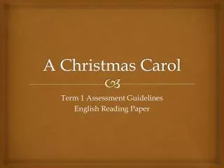 A Christmas Carol