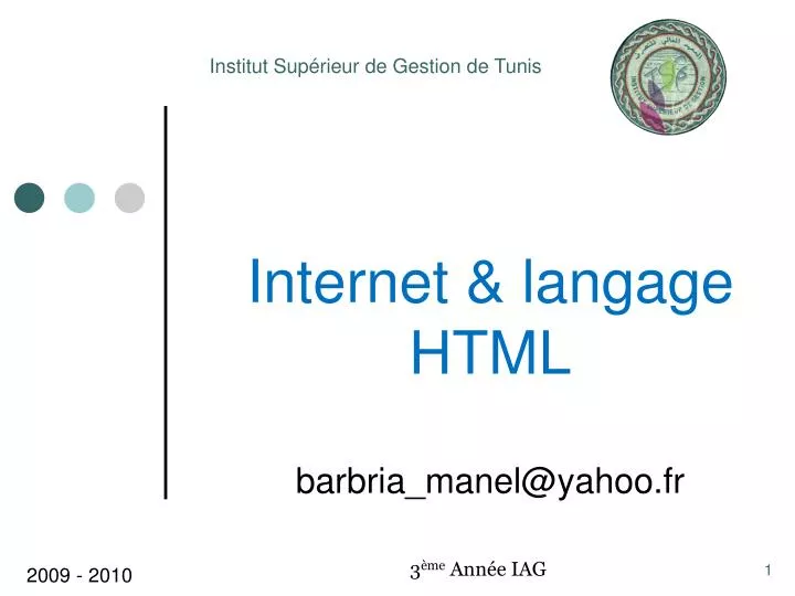 internet langage html barbria manel@yahoo fr