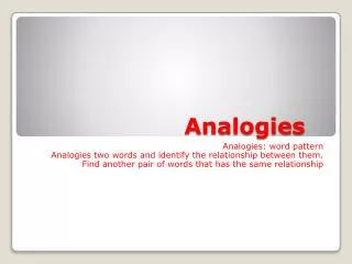 analogies