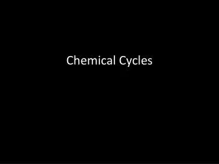 Chemical C ycles