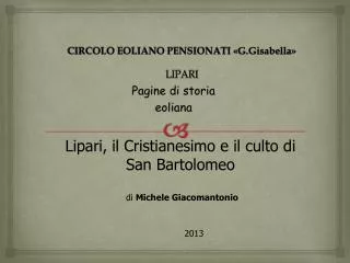 circolo eoliano pensionati g gisabella lipari