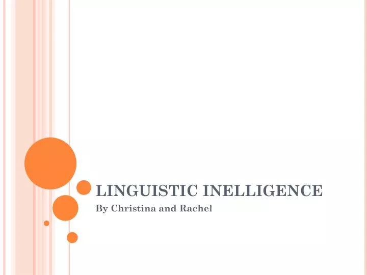 linguistic inelligence