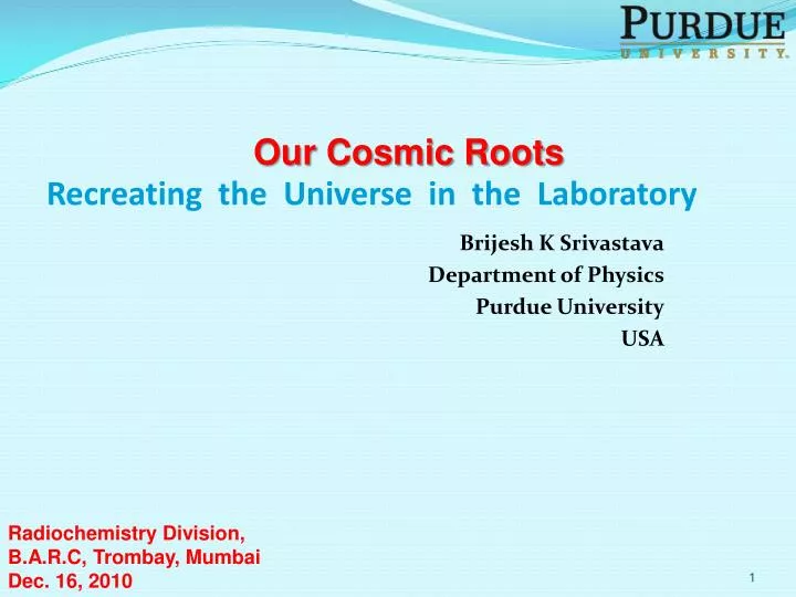 recreating the universe in the laboratory