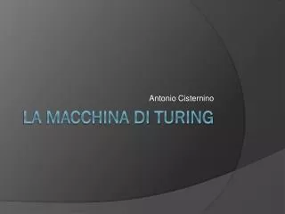 antonio cisternino