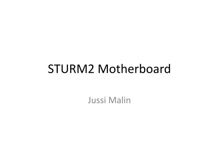 sturm2 motherboard