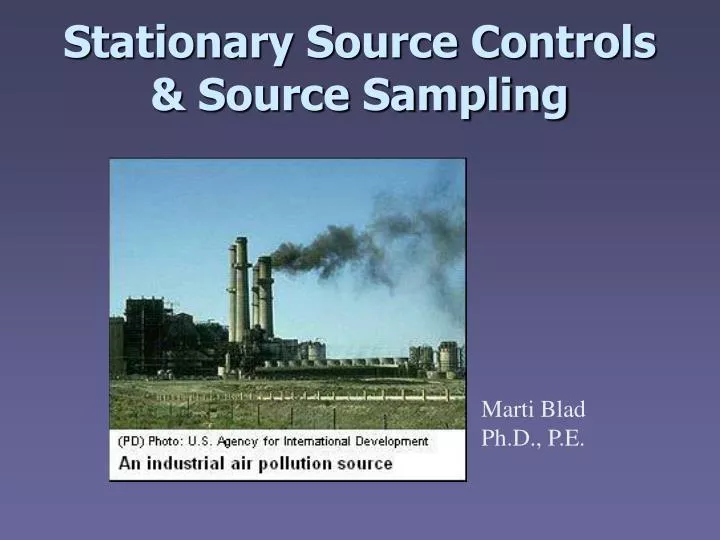 stationary source controls source sampling