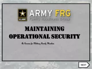 Maintaining Operational security