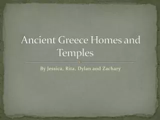 Ancient Greece Homes and Temples