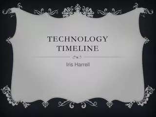 Technology timeline