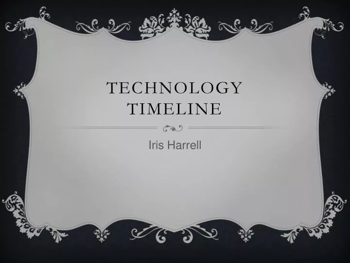 technology timeline