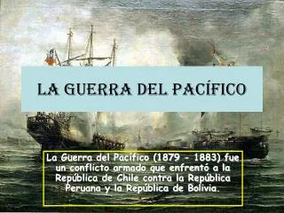 la guerra del pac fico