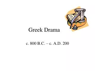 Greek Drama