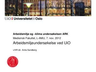 arbeidsmilj og klima unders kelsen ark