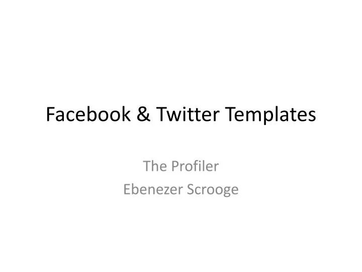 facebook twitter templates
