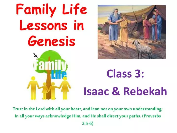 family life lessons in genesis