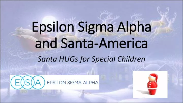 epsilon sigma alpha and santa america