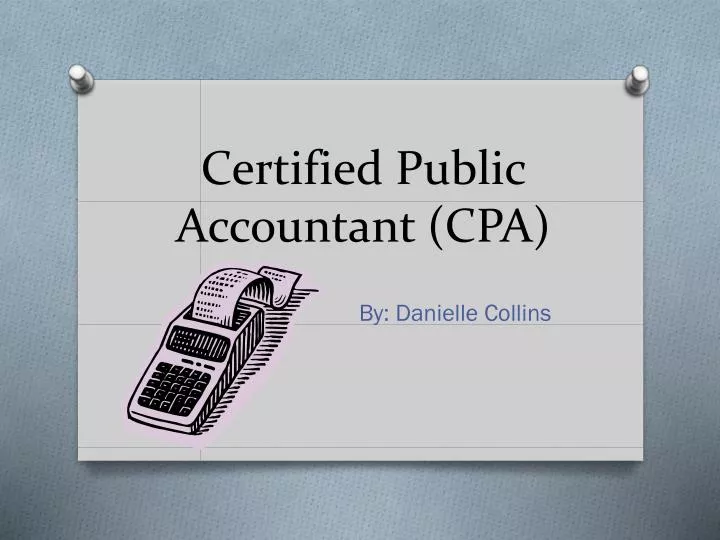 certified public accountant cpa
