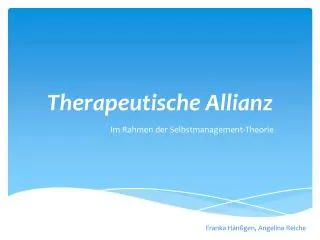 Therapeutische Allianz